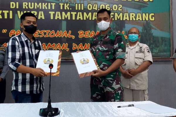 Penandatanganan Kerjasama antara Rumah Sakit Bhakti Wira Tamtama dengan Radio Suara Diponegoro Pendam IV/ Dip