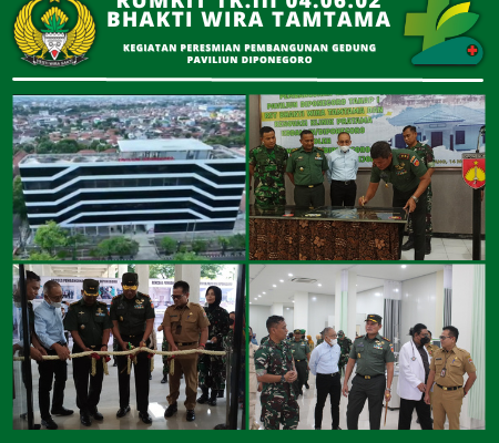KEGIATAN PERESMIAN PEMBANGUNAN GEDUNG PAVILIUN DIPONEGORO